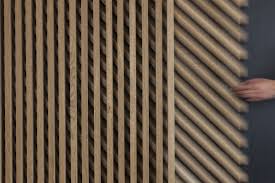 Appartement A Paris Butte Chaumont Architecte D Interieur Glenn Medioni Il A Utilise L Art Cinetique D Eusebio S Appartement Parisien Claustra Bois Claustra