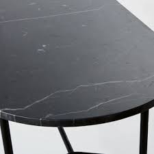 Spiegel nicht antiquiert und von hand graviert. Couchtisch Aus Schwarzem Marmor Oval Sloane Maisons Du Monde