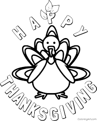 4 thanksgiving themed bingo coloring pages. Happy Thanksgiving Coloring Pages Coloringall