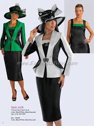 2015 Suit Collection Black White Black Emerald Sizes 6 26w Women Church Suits Hat Fashion Suits For Women