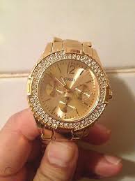 U0330l1) 4.6 out of 5 stars. Guess Women Watch Wristwatch For Girls Ladies Gold With Shiny Austrain Crystals 496098326