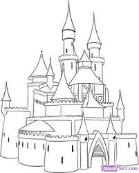 Cartoon Castle How To Draw A Medieval Castle Step 4 Castle Drawing Disney Castle Drawing Castle Sketch