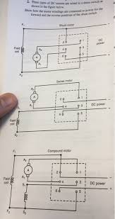 On ebay there are many mains dpdt rocker switches 230v ac 16a which would be suitable. Solved 2 Three Types Of Dc Motors Are Wired To A Drum Sw Chegg Com