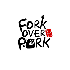 Logo And Business Card For Fork Over Pork A Korean Eatery By Hijoyce Hand Drawn Logo Design Logo Design Logo Restaurant