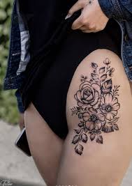 From a colorful butterfly to adorable hearts to feminine designs, there are many beautiful tattoo ideas to consider for your forearm. Flower Rose Flower Feminine Classy Thigh Tattoos Novocom Top