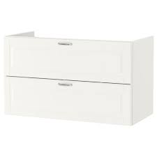 Godmorgon Armario Lavabo 2 Cajones Kasjon Blanco 100x47x58 Cm Ikea In 2020 Ikea Godmorgon Sink Cabinet Ikea