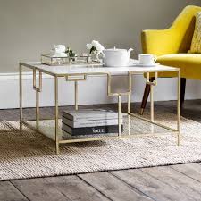 Add a hit of modern style to your living room with this coffee table, which is available in a contemporary marble finish or chic white. Gatsby Coffee Table Atkin And Thyme