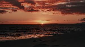 We prepared a 4k picture for you. Download Wallpaper 3840x2160 Sunset Beach Sea Dusk Evening 4k Uhd 16 9 Hd Background