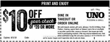 25 Off Uno Pizzeria Grill Coupons Promo Codes Nov 2020