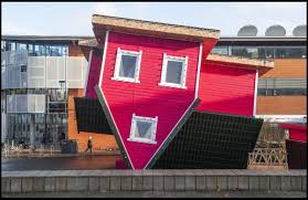Many upside down houses are built on a 6% or 7% tilt so they look like they fell from the sky. Pictures What It S Like Inside Bournemouth S New Upside Down House Bournemouth Echo