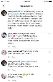 Soon he'll appear in man of steel and the cold light of day. Celeb Social Media Imagines Anonymous Can I Request An Instagram Media Edit