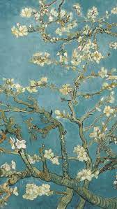 Van gogh white flowers blue background. Van Gogh S Painting In Iphone Wallpaper Van Gogh Wallpaper Painting Wallpaper Van Gogh Art