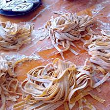 Barley Fettucini Using Your Basic Pasta Dough Recipe Substitute Barley Flour For Half Or 3 4 Of The Flour In The Recipe I Barley Flour Pasta Recipes Recipes