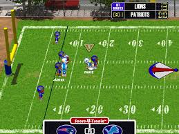It's a sports game, set in a football (american). Backyard Football 2002 Mobygames