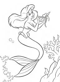 Princesa Ariel Para Colorear