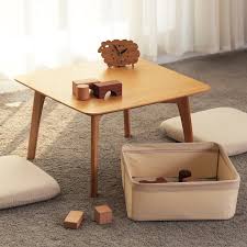 Store clutter away without sacrificing style with the wayborn rectangular coffee table with storage. Zen S Bamboo Coffee Table With 2 Cushion And A Storage Basket Japanese Small Table Coffee Table A Coffee Tabletatami Table Aliexpress