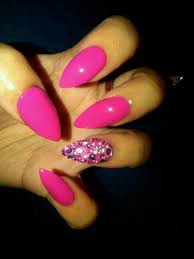Today i have the do's and don'ts of using gems on your nails! 42 Most Beautiful Pink Stiletto Nail Art Design Ideas For Teen Girls