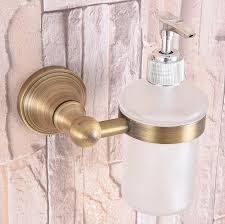 This product will come with a bracket and mounting screws to hold the soap dispenser to the wall. Antique Brass Bathroom And Kitchen Glass Bottle Liquid Soap Dispenser Wall Mounted Soap Dispensers Holder Rack Zba169 Liquid Soap Dispensers Aliexpress