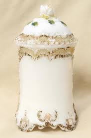 By now you already know that, whatever you are looking for, you're sure to find it on aliexpress. Antique Milk Glass Vanity Apothecary Jar W Roses For Rose Petals Or Potpourri
