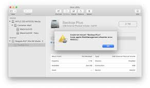Use macos recovery to repair your disk. Disk Utility Errors And Questions For Macos 10 11 And Higher Seagate Support Us