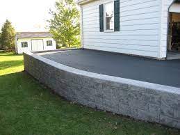 Retaining Wall Installation And Parking And Driveway Expansion H L Wiker Excavating H L Wiker Inc Diy Driveway Retaining Wall Driveway Retaining Wall