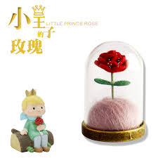 Un jour, le serpent tente de séduire la rose ; 1pc Little Prince Rose Le Petit Prince The Little Prince S Rose Necklace Rose Terrarium Necklace Valentine S Day Gift Rose Necklace Little Necklacenecklace Little Aliexpress