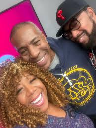 Oran Juice Jones #TheRain and Rick Watson stopped by today . The stage play  #WalkingInTheRain. Is back by popular demand Sunday, October 1 at the  Levitt auditorium theater brought in Pine for