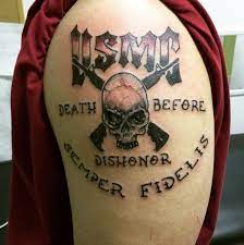 Civilians may sport the tattoo as a tribute, but it's better to. 50 United States Marine Corps Tattoos 2021 Usmc Designs