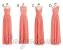 Wedding Salmon Bridesmaid Dresses