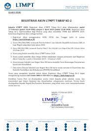 Karena belum ada calon pendaftar yang menyelesaikan tahap pendaftaran sampai simpan permanen, lanjut mengutip situs resmi lembaga tes masuk perguruan tinggi (ltmpt), berikut tahapan. Siaran Pers Registrasi Akun Ltmpt Tahap Ke 2 Penerimaan Mahasiswa Baru Upn Veteran Jakarta