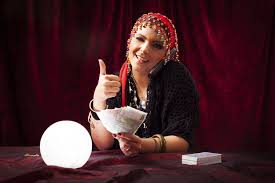 Spiritual psychic medium in consultation