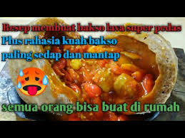 Namun yang membedakan yaitu cabai rawit ini dijadikan saus sambal yang pedas, sehingga apabila bakso dibelah saus pedasnya pun akan lumer keluar. Cara Membuat Bakso Lava Bakso Mercon Youtube