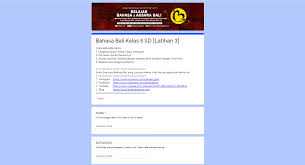 Soal bahasa bali kelas 4. Soal Soal Kuis Bahasa Bali Online Google Form Belajar Bahasa Aksara Dan Sastra Bali