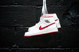 Jordan Aj 1 Mid Black Gym Red White Air Jordan 1 Mid White Gym Red Black New Retro Og Breds 554724 101 Limited Qs Ds Ebay Air Jordans Red Sneakers Sneakers
