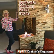 Browse inspirational photos of modern homes. How We Built A Mid Century Modern Fireplace Retro Christmas Card Co