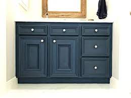 It doesn't matter if you have a large diy project or a small project where you only need a small amount of paint. Blue Diy Chalk Paint Bathroom Vanity Makeover Abbotts At Home