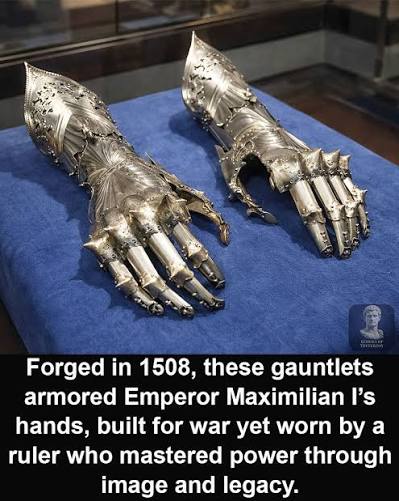 Emperor Maximilian I's steel gauntlets from 1508
