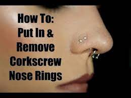 How To Change An L Shaped Nose Ring Youtube Corkscrew Nose Ring Nose Piercing Bump Nose Piercing Stud