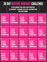 30 Day Bedtime Workout Challenge Beautytipsforface Fitness8weekchallenge Bedtime Workout Workout Challenge 30 Workout Challenge