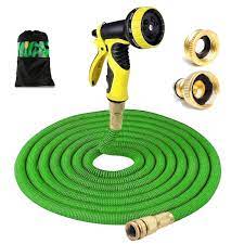 The 80012 model electric pressure washer hose connects easily to the spray gun, making it compatible with just about any electric pressure washer, although it can't be used with a gas pressure washer. Expandable Garden Hose 50 Ft Water Hose Brass Fittings Hose Pipe With 9 Spray Pattern Retractable Flexible Never Kink Lightweight Portable Water Hoses Use For Gardening Pressure Washer Buy Online In Guernsey