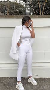 Sporty Outfits Outfit White Tenues Mode Vetements Styles Mode Elegante