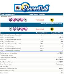 Latest Powerballresults South Africa 30 January 2015 Http Www Onlinecasinosonline Co Za Online Lottery Directory Lottery Results Online Lottery Powerball