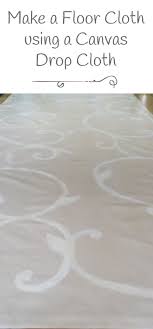 Make A Floor Cloth From A Drop Cloth Orc Week 5 Floor Cloth Drop Cloth Painted Rug