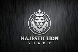 Majestic Lion Stamp 911981 Logos Design Bundles In 2021 Lion Head Logo Logo Design Logo Design Creative