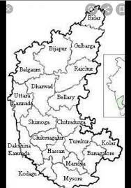 What's a dragon without horns? Karnataka Map Drawing In Small Brainly In