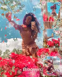 Ig Nikkipaige1396 Mirror Photoshoot Tiktok Trend In Spring Wearing Bangs Shoes Spring Photoshoot Creative Photoshoot Ideas Flower Photoshoot