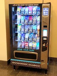 Whoa I Wish We Had This Near Me My Friend Just Sent Me This Picture Of A Sock Vending Machine He Saw At Vending Machine Design Vending Machine Machine Design