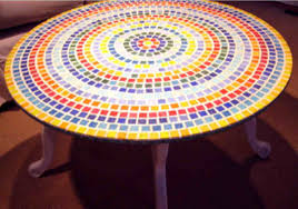 Mosaic Tiles On Top Of Glass Tabletop Jpg 1 316 922 Pixels Mosaic Tile Table Mosaic Table Tile Tables