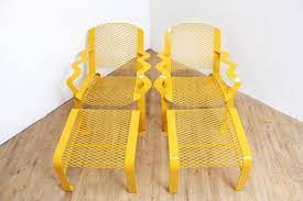 90s Memphis Patio Furniture Chairs Ottoman Table Vintage Welded Steel Powder Coated By 330modernantique From 330 Modern Of Oakland Ca Attic Chair And Ottoman Patio Furniture Chairs Furniture Chair