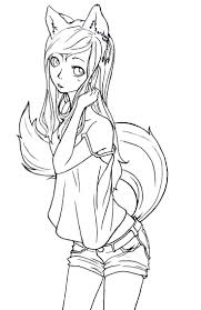 Here you find the best free cartoon girls coloring pages collection. Chibi Human Cute Coloring Pages Novocom Top